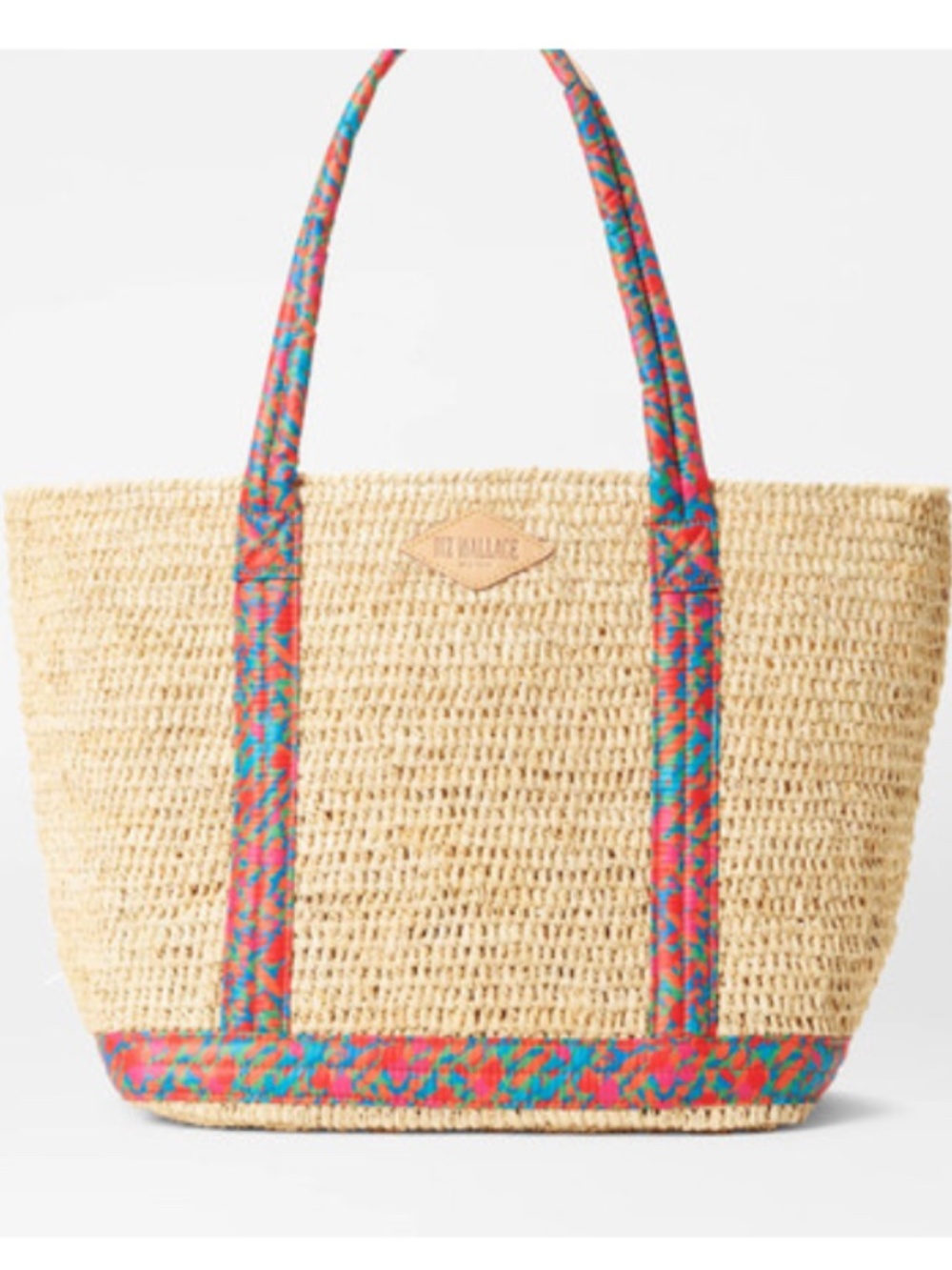 MZ Wallace Medium Raffia Tote in Poppy Print